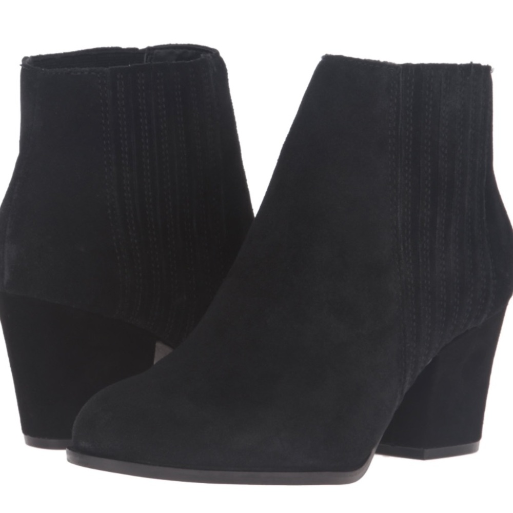 STEVEN by Steve Madden Women's Harleigh Ankle Bootie in black suede